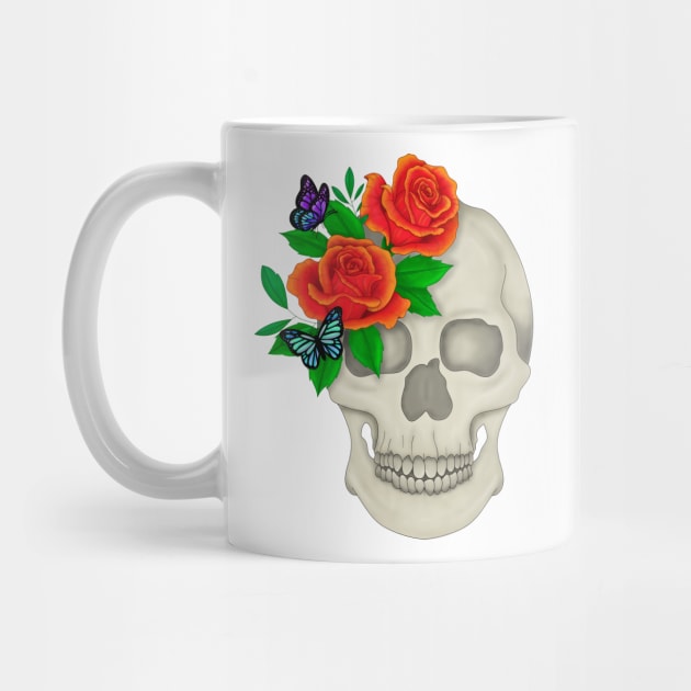 Skull and Roses by ShutterStudios